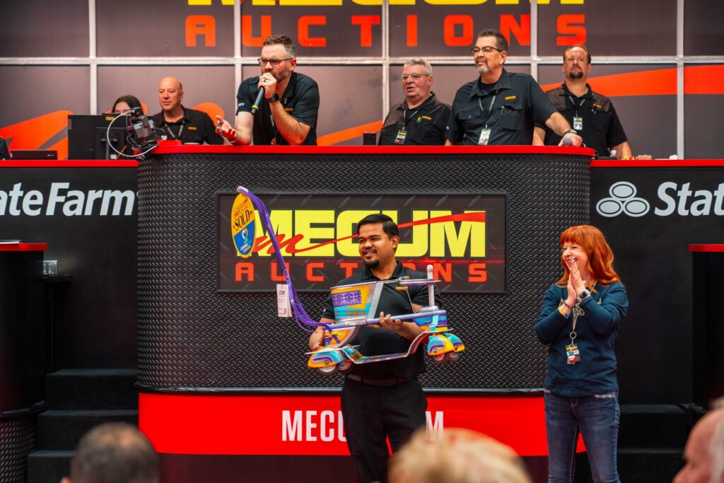 Grainne of Curing Kids Cancer at Mecum Auctions